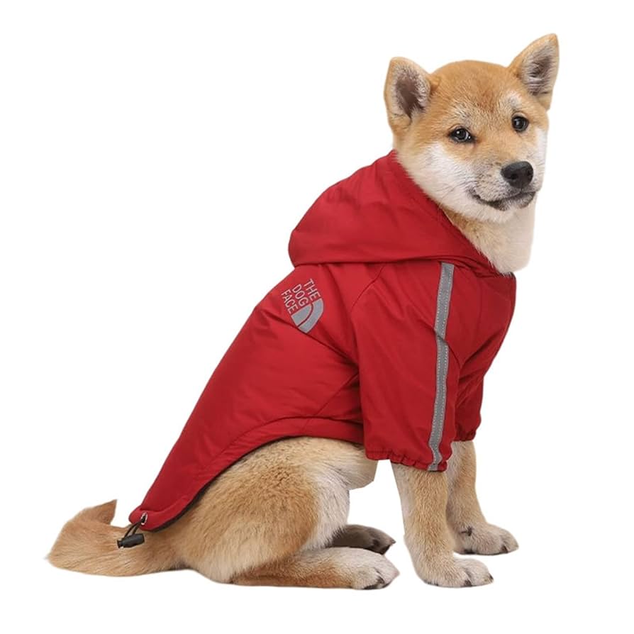 暖かい冬の犬の服 Amazon | 犬 服 大型犬 秋冬 防寒着 犬服 レインコート 防水