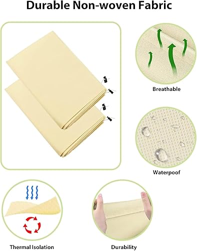 Miniatura 3 de Protección mejorada contra la congelación de la cubierta vegetal, 3 paquetes de 31 x 23 pulgadas, 3 ozyd, mantas de tela gruesa para árboles, bolsa