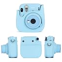 Phetium Instant Camera Case Compatible with Fujifilm Instax Mini 11,PU Leather Bag with Pocket and Adjustable Shoulder Strap (Sky Blue) gallery image