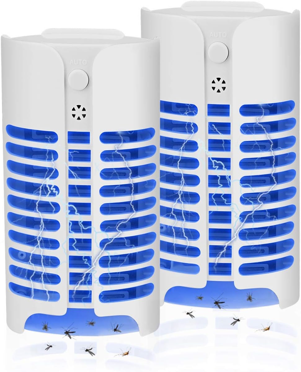 Bivan Mosquitoes UV Lamp, 0.8W Mini Pest Repellent for Flies Moths, Plug in Indoor Mosquito Trap for Home, Kitchens, Office