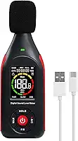 Decibel Meter Data Logger Medidor De Nível De Som Digital Com 31.000 Registros De Dados E Exportação De Dados Usb, Gravador De Decibelímetro De Som Recarregável, A/C Weighted Max Data Hold F