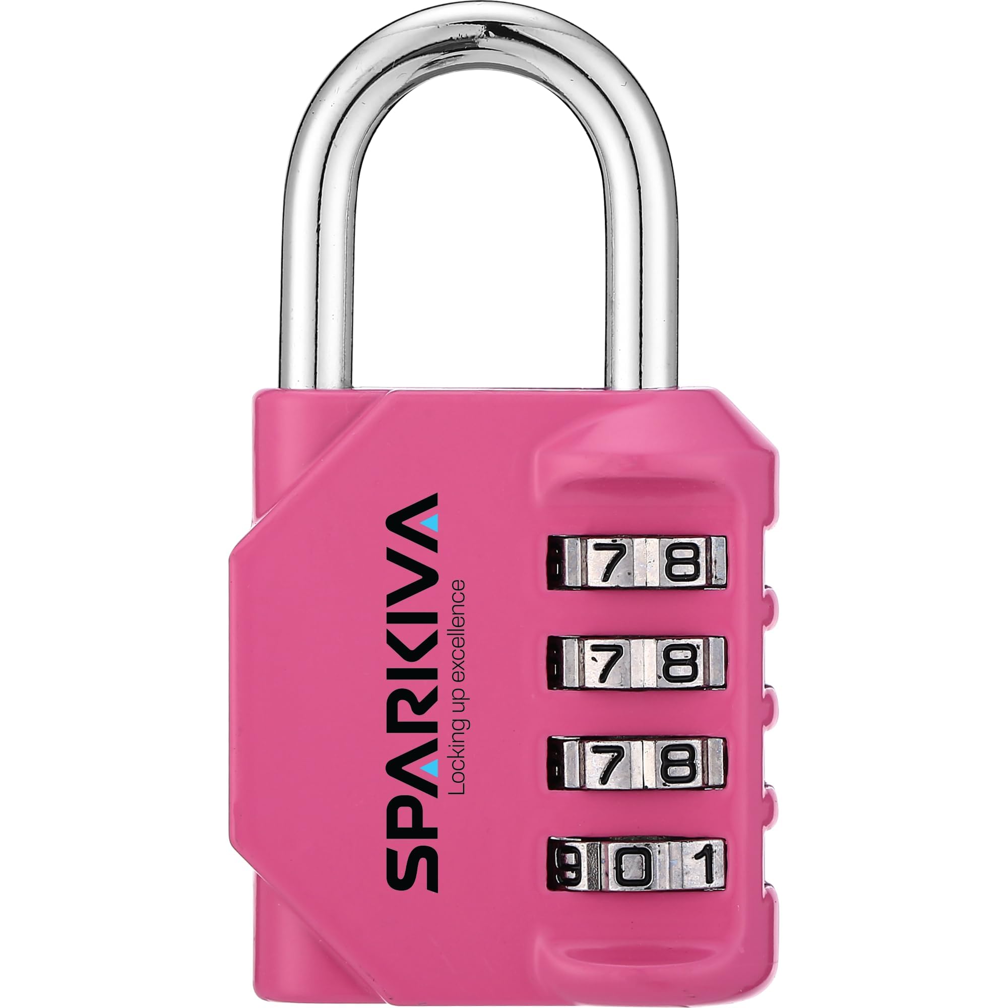 Combination Padlock with Code Pink