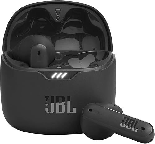 JBL Tune Flex - Auriculares inalámbricos con cancelación de ruido (negro), pequeños (renovados)