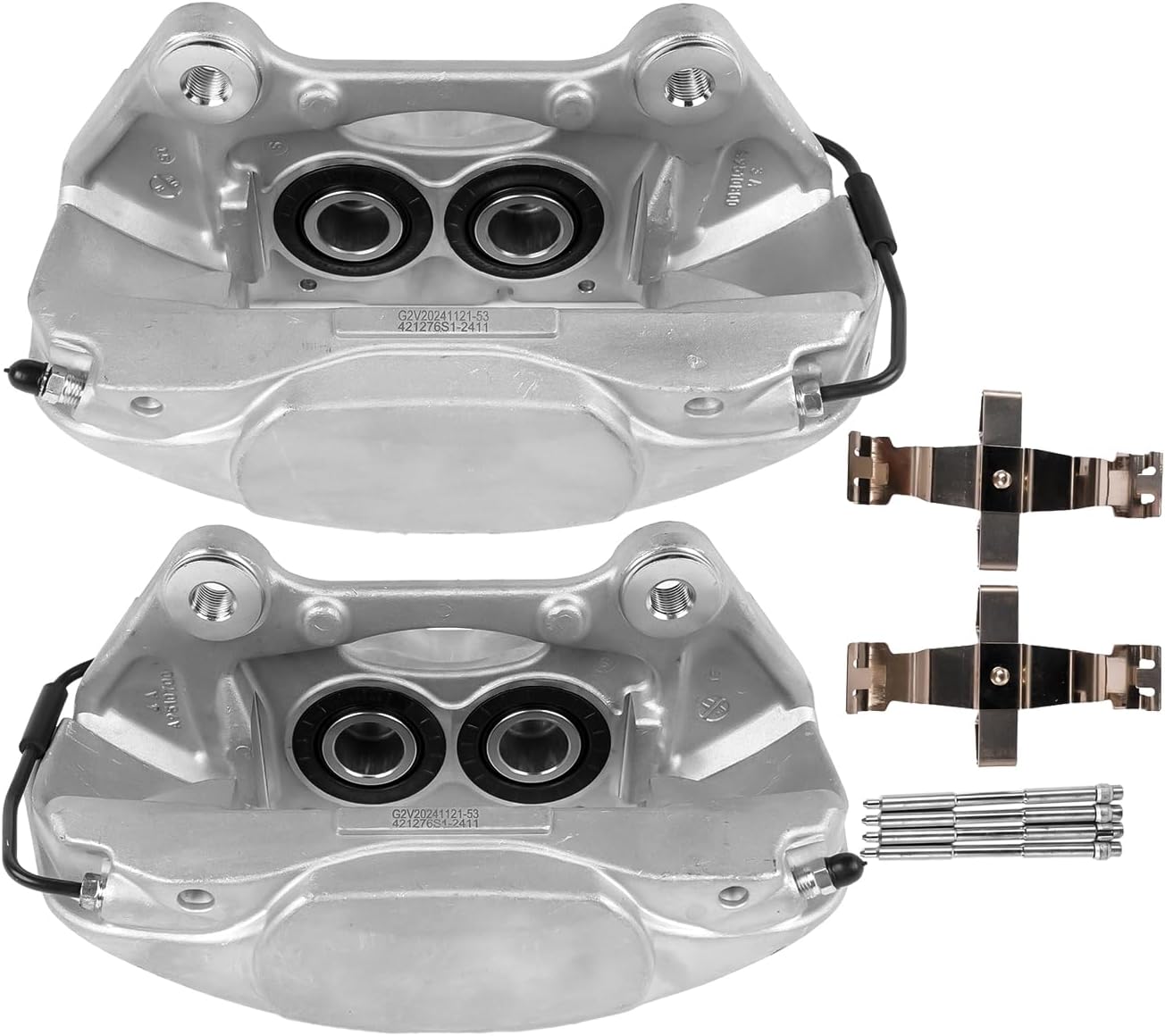 GELUOXI Front Brake Calipers Replacement for 2015-2020 Porsche Macan Base 3.0L 3.6L V6 Part# 95B615123F 95B615124F