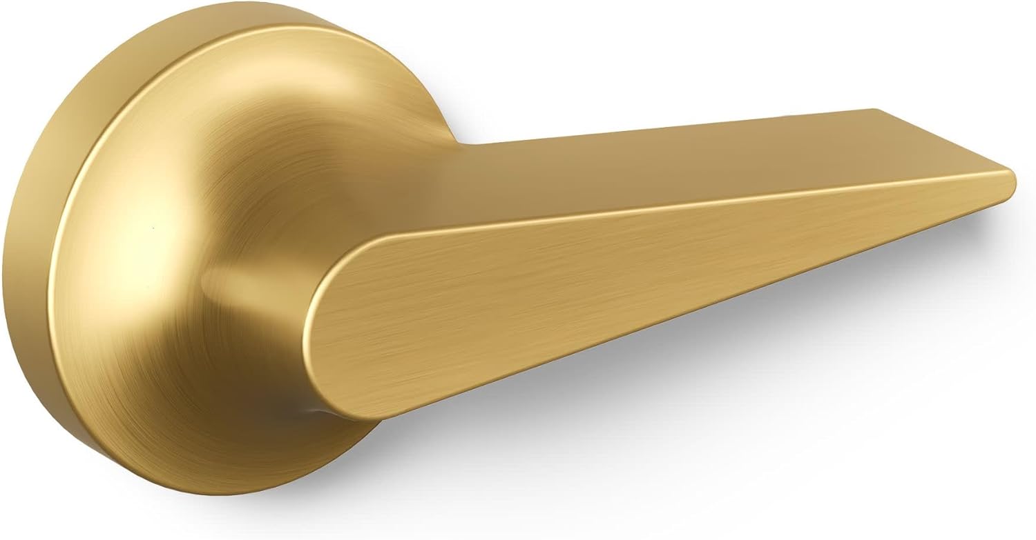 Kohler K-9171-L-2MB San Souci Left-Hand Trip Lever, Vibrant Moderne Brushed Brass
