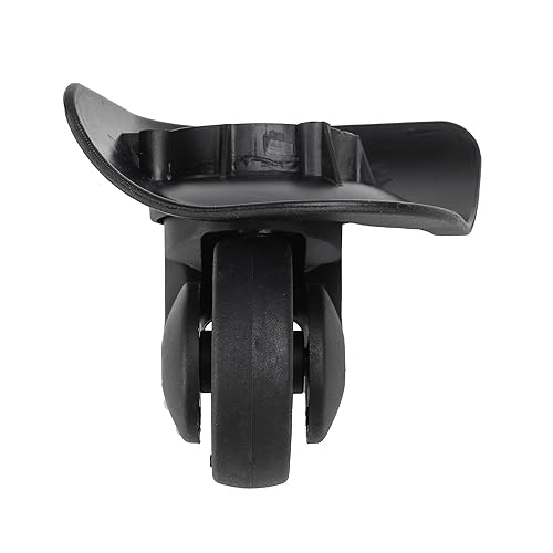 Miniatura 5 de 2 pares de ruedas de repuesto para equipaje giratorio 360 ruedas de maleta doble rodillo negro (W187)