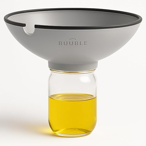 Miniatura 2 de Escurridor de grasa y colador de alimentos (gris) Colador de silicona resistente al calor de alta calidad para tocino, carne molida, pasta y