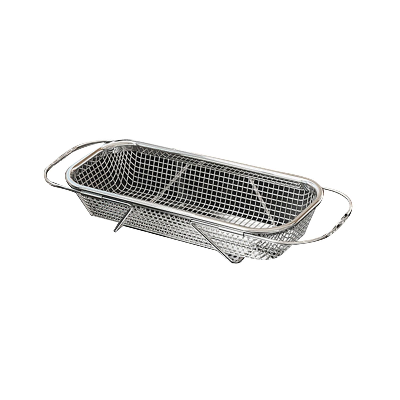 Msioytog Stainless Steel Kitchen Sink Drainer Basket Expandable Rack Drying Organizers for Dishes Utensils Sink Drainer Basket for Countertop