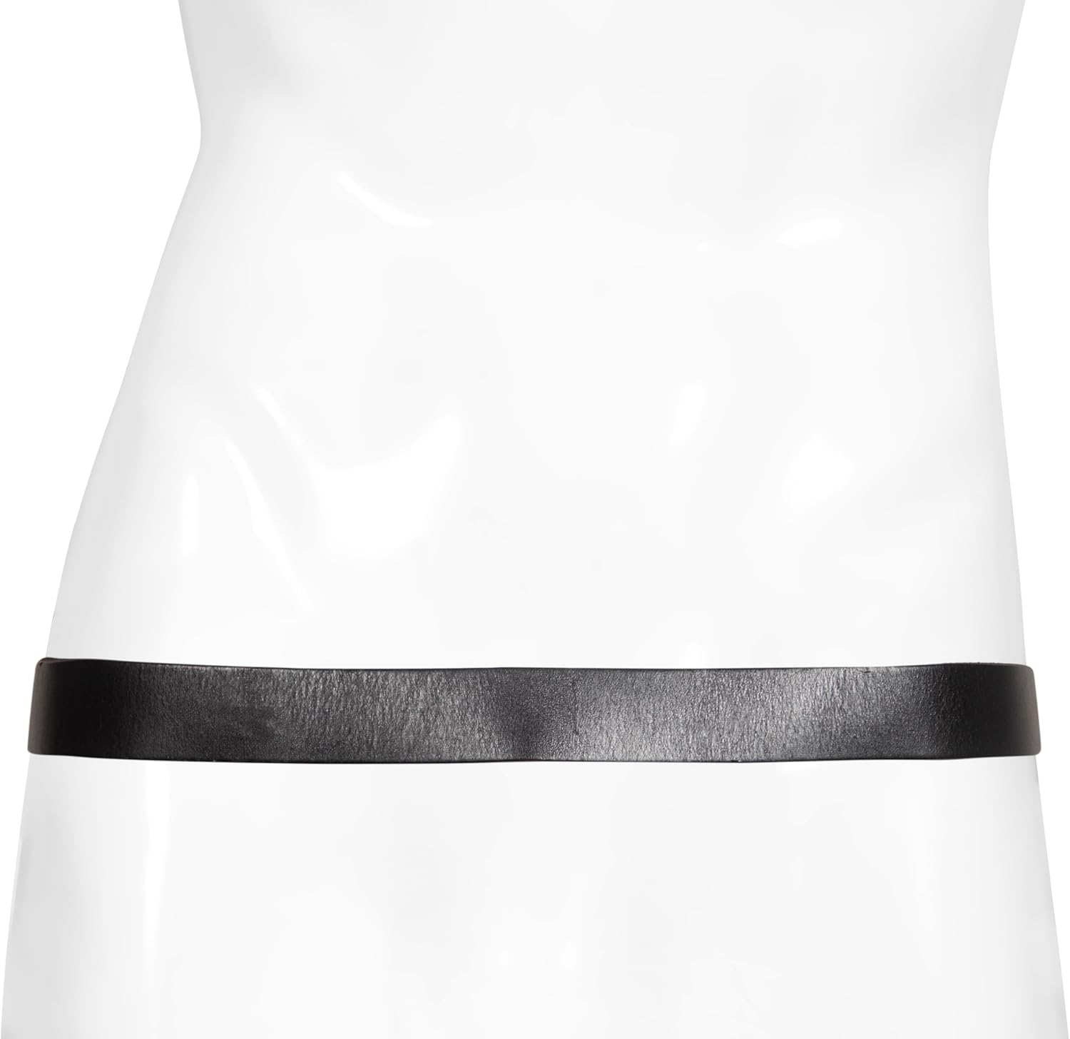 AllSaints Men's 32mm Flat Strap Leather Belt