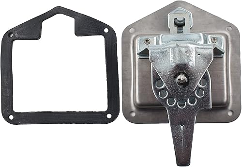 Miniatura 5 de 2 llaves de acero inoxidable para puerta de remolque con manija en T para cámper, RV, camión, herramienta