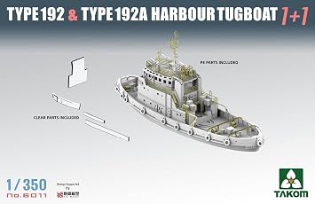 TAKOM 6011 Russian Type 192 & 192A Harbour Tugboat 1+1 1:350 Model Kit