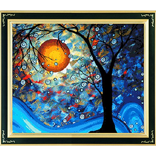 Labellevie DIY Kit Broderie Point De Croix 80cm x 68cm: Arbre de rêve
