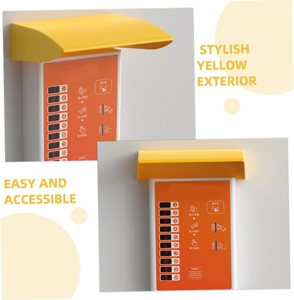 Cabilock Charging Station Awning Universal Rain Shield for Electrical Equipment Outdoor Protection