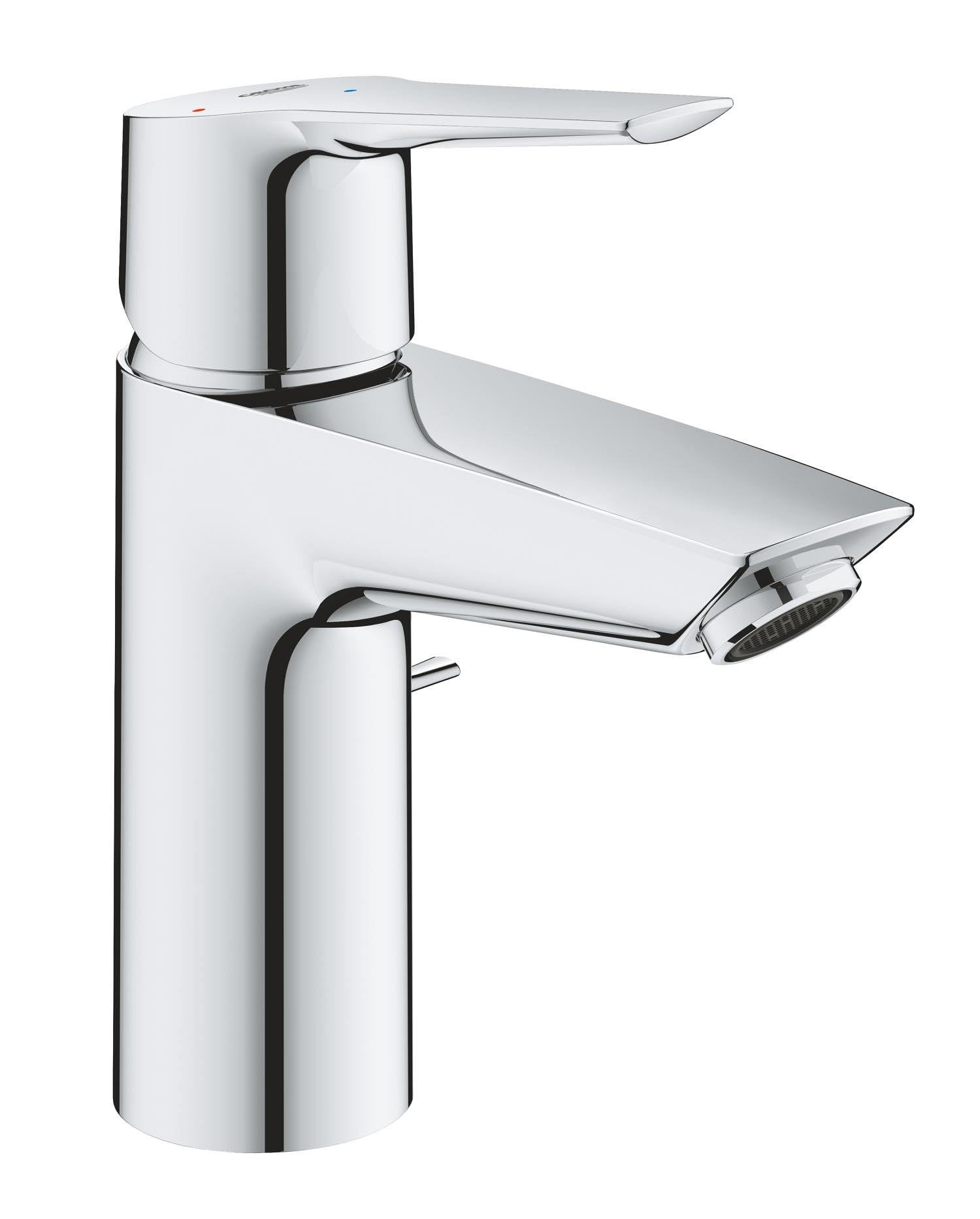 GROHE Robinet lavabo de salle de bains Start, mitigeur monocommande avec tirette de vidage, mousseur économique d'eau, installation rapide, chromé, 31137002 (Import Allemagne)