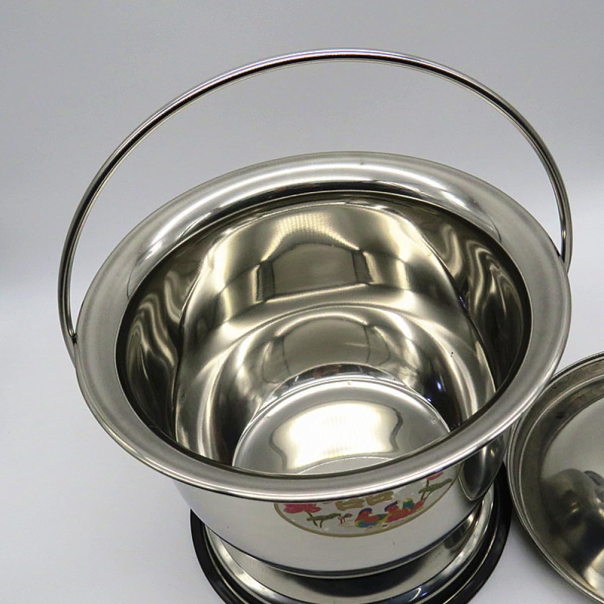 Artibetter Multifunktionaler Urinbehälter aus Edelstahl mit Deckel Leicht zu Reinigen und Bruchfest Tragbares Töpfchen für Erwachsene für Unterwegs und Zuhause