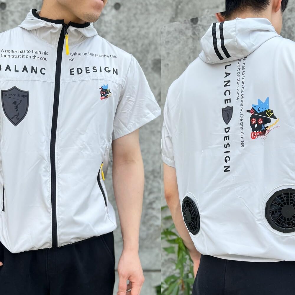 Amazon | [BALANCEDESIGN] a34 空調シャツ ファン付き スカルGOLF M