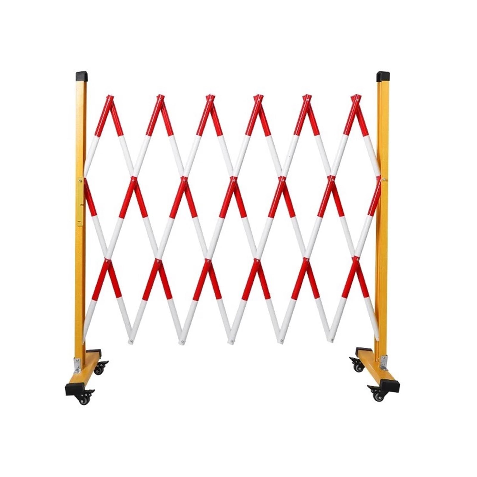 Adjuble SafeBer Rétractable Contrôle de la circulation avec roues Rouge/noir multiple (Rouge 1,2 x 7 m) et solution de contrôle de foule portable
