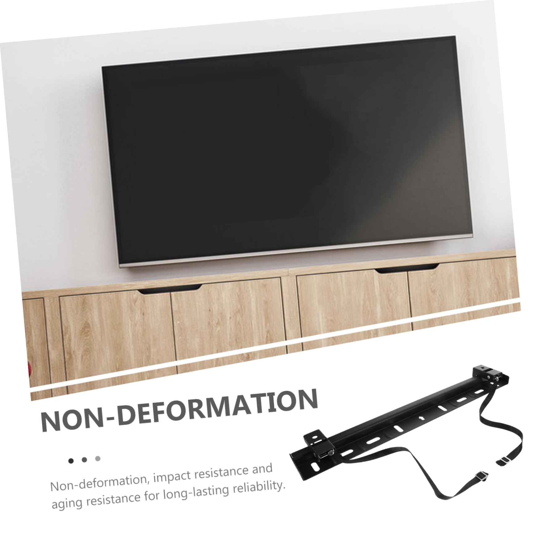 POPETPOP Supporto Da Parete Per Tv Senza Foratura Per Tv Da Staffa Meccanica Stabile e Affidabile Spugna Protettiva Per