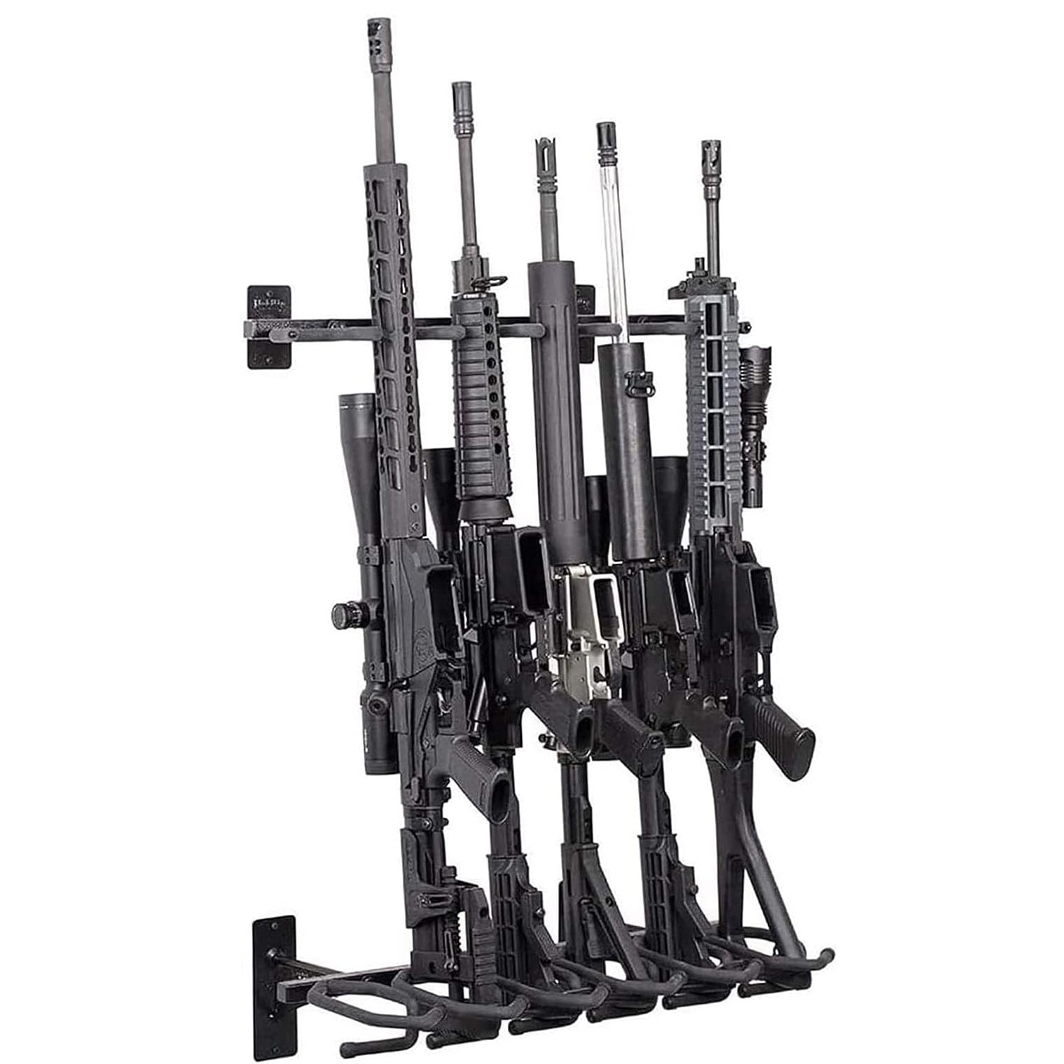 Rastrelliera Per Armi Da Fuoco Da 5 Posti | Pieghevole Per Poligono E Caccia - Foto 3