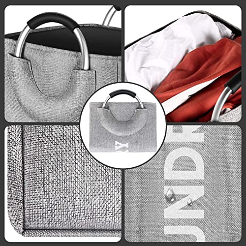 Panier de rangement en lin pliable bac à linge ménagers de ménage