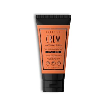 AMERICAN CREW Matte Clay Cream, Thickening & Defining Hair Clay with Kaolin Clay & Coconut Oil, Medium Hold Matte Finish for Fine & Straight Hair, 5 Fl Oz