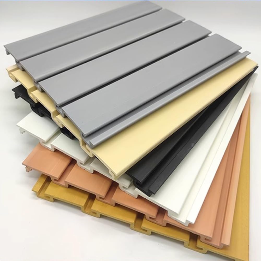 Pannelli dogati in PVC per espositore da parete in negozio o magazzino, beige (100 x 1,8 x 30 cm, set da 7)