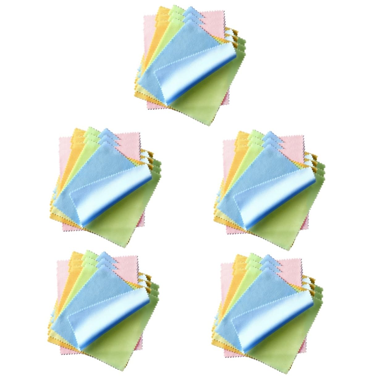 Didiseaon 5 Set Di Lenti in Microfibra Ad Asciugatura Rapida Per Occhiali Occhiali Pulizia Degli Occhiali Detergente Per Lo Schermo Del Telefono 100 Pezzi * 5
