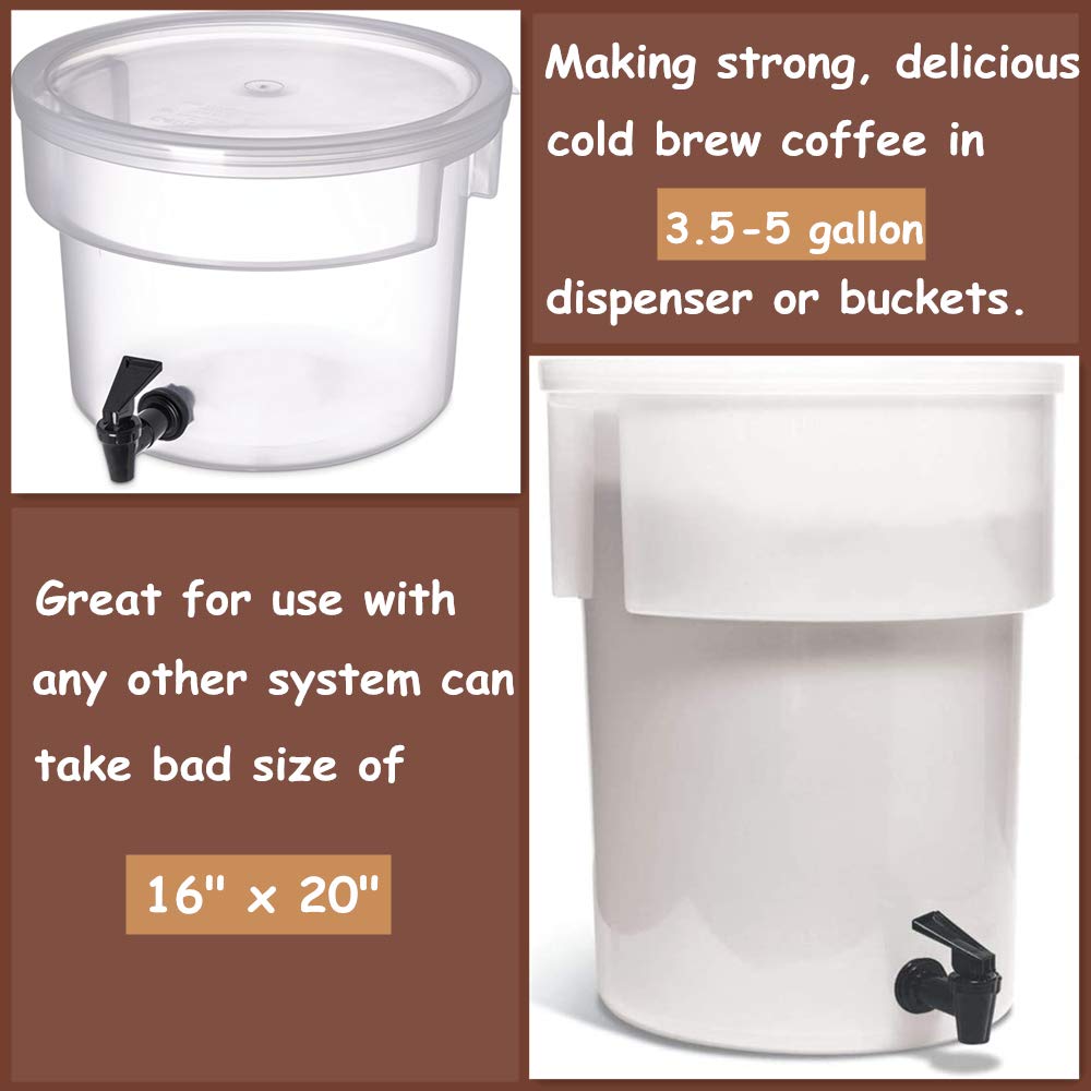 50 Pack Cold Brew Coffee Filters, 20" X 20" Commercial Toddy Cold Brew Filters