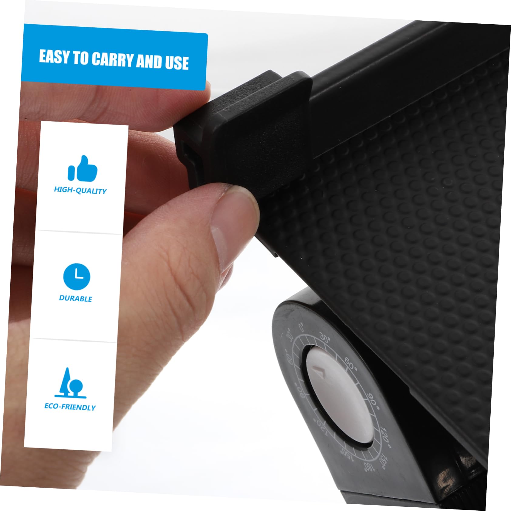 Artibetter Supporto per Laptop Regolabile in Lega di Alluminio Nero | Poggia Laptop Pieghevole Dissipazione del Calore, per Vacanze Estive, Viewing Photos e Watching Videos