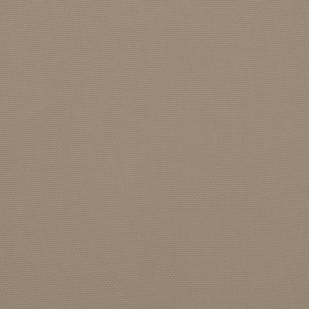 vidaXL Coussin de Chaise de Terrasse, Coussins de Siège de Patio, Coussins de Meuble de Jardin, Coussins d'Assise Extérieur, Taupe (75+105) x50x4 cm