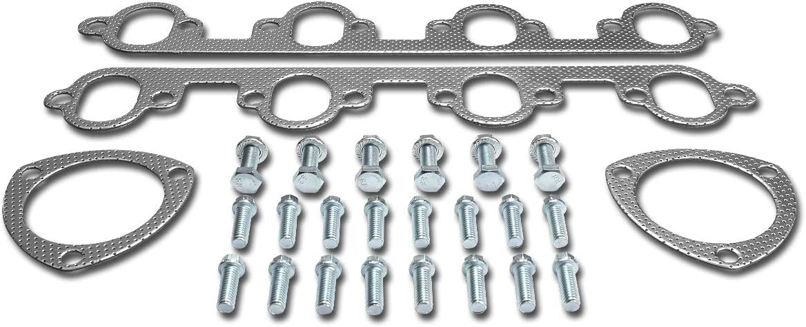 DNA Motoring GKTSET-FPU54-2WD-SHORTY Aluminum Exhaust Manifold Header Gasket Set Replacement