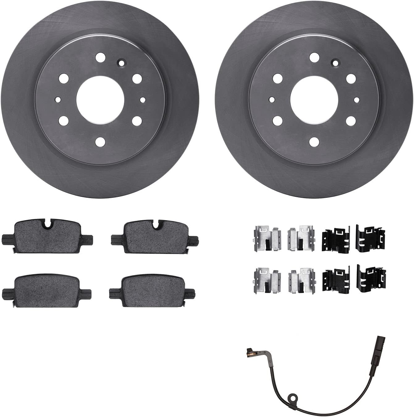 Dynamic Friction Company Rear Brake Kit fit 2021-2025 Cadillac Escalade, Chevrolet Suburban, Chevrolet Tahoe, GMC Yukon| Disc Brake Rotors with Ultimate Duty Perfitmance Brake Pads