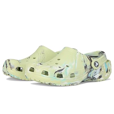 Crocs Kids Classic Marbled Tie Dye Clog (Little Kid/Big Kid) Kids Shoes Frothy Green/Multi