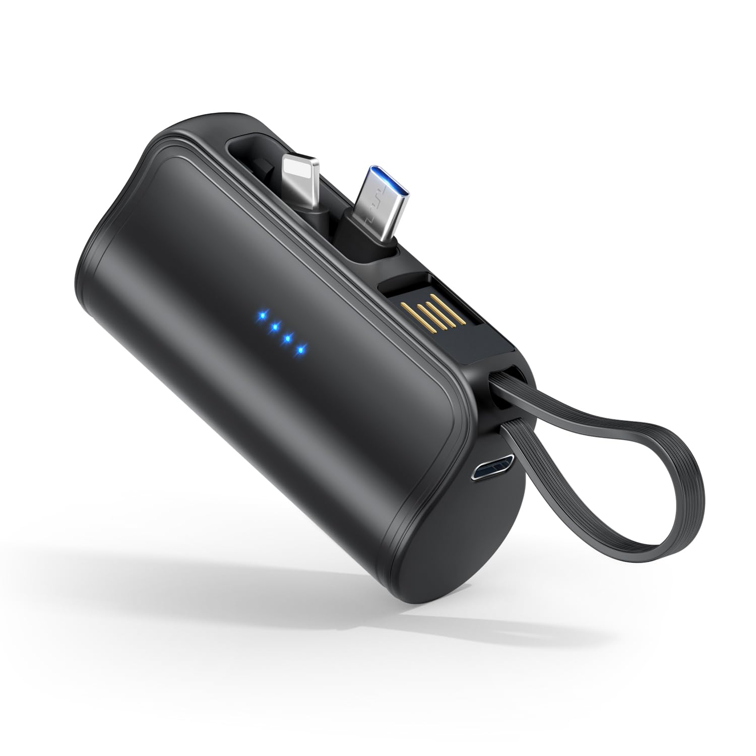 Amazon | モバイルバッテリー 軽量 小型 5000mAh 【改良モデル& MFi