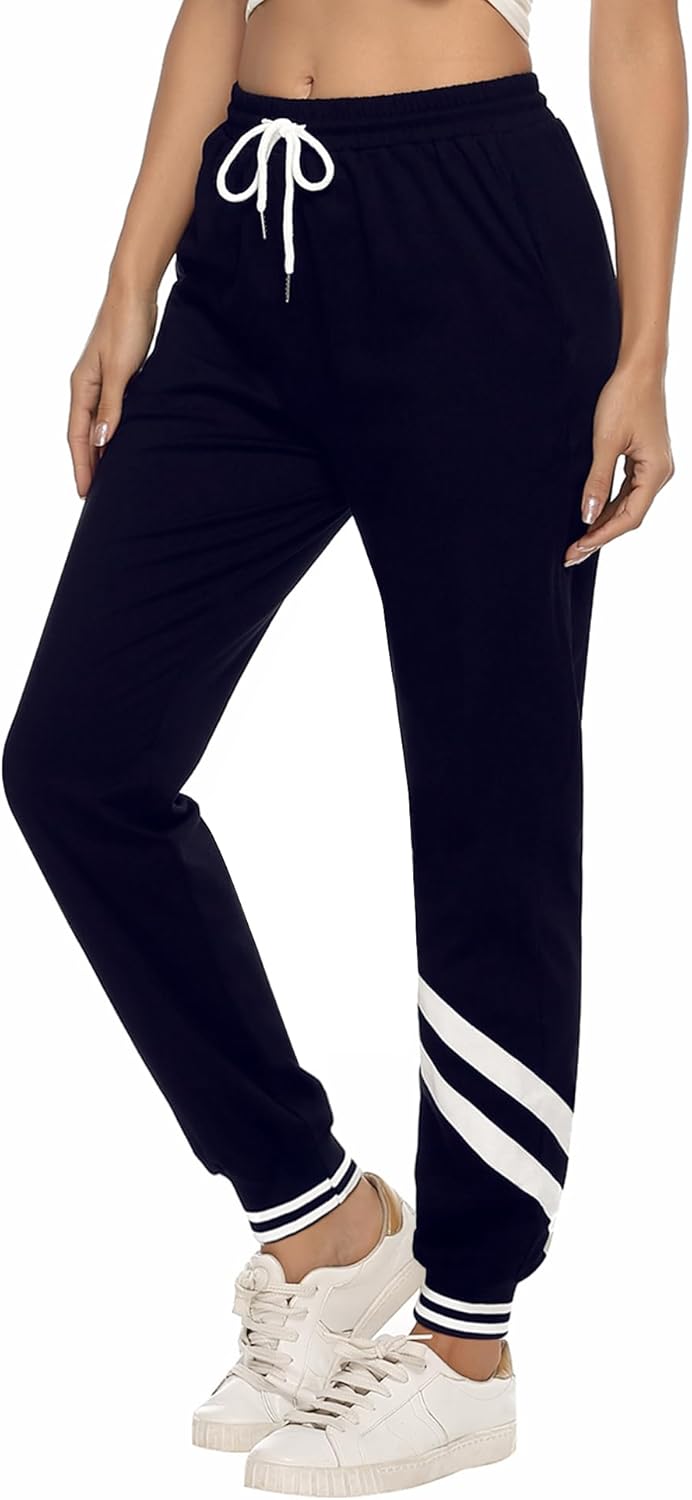 Crewhpo Jogginghose Damen High Waist - Bequeme Trainingshose Mit Taschen Für Sport & Freizeit