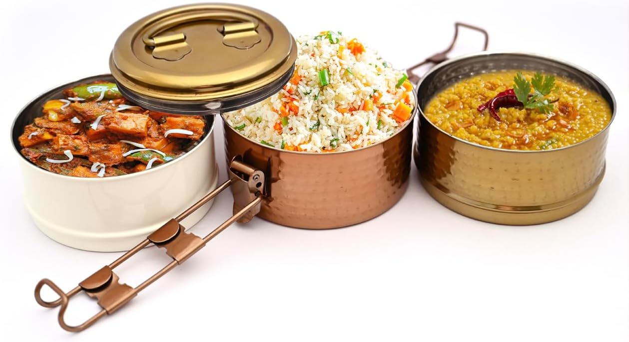 Verve CULTURE Tiffin Boxes - Small 3 Layer 11.5 x 16