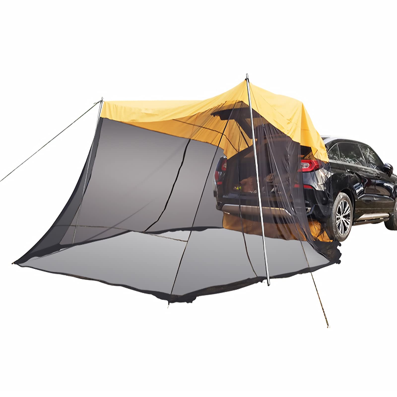Car Awning Sun Shelter Camping SUV Rear Tent,Portable Waterproof Roof Top Tent Car Canopy for SUV Mi