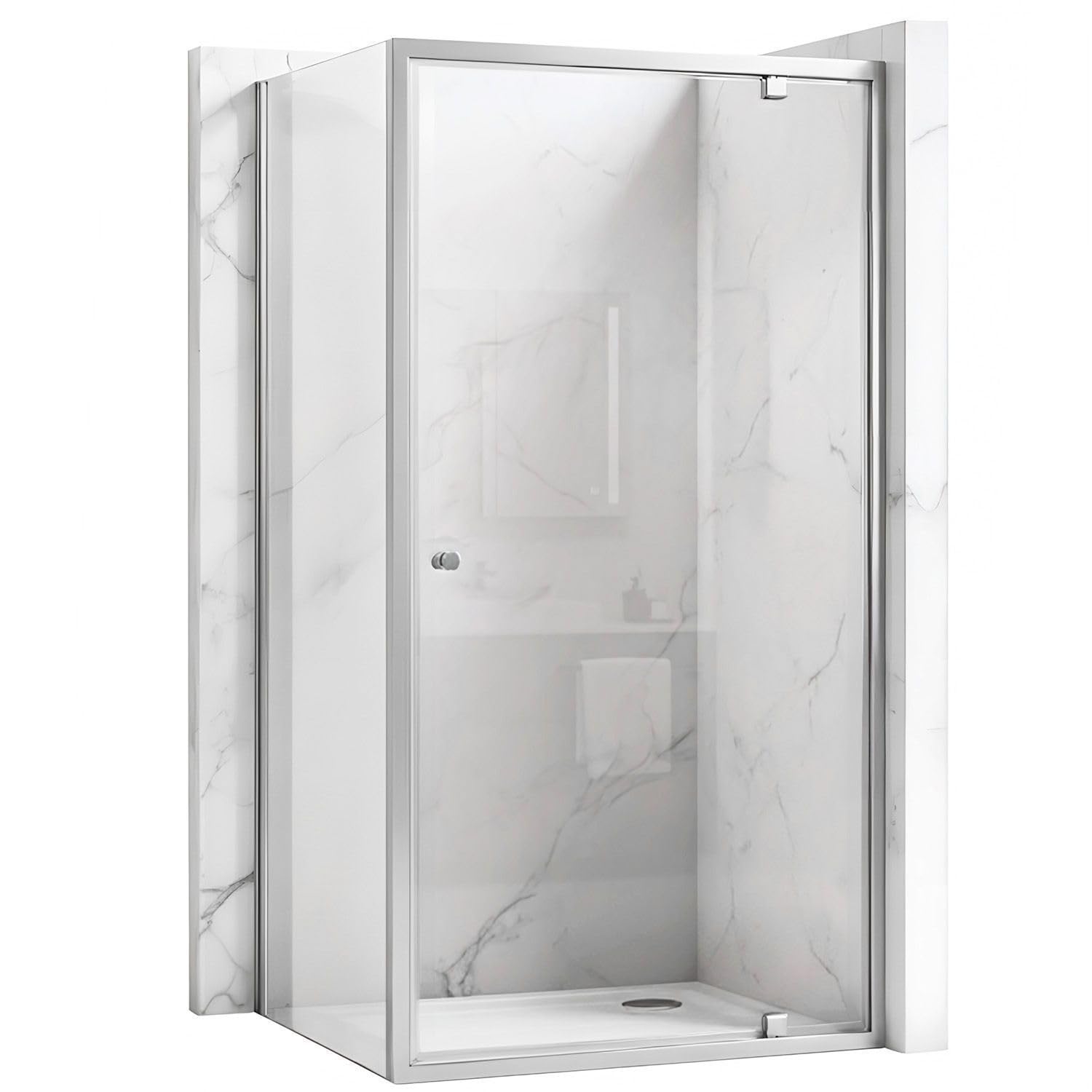 Rea Kabina Prysznicowa Narożna, Primo Swing 100X90, Chrom