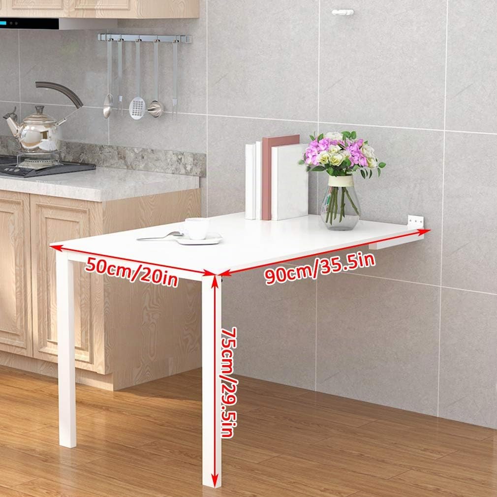 wandklapptisch klapptisch Wand wandtisch klappbar, Unsichtbarer, an der Wand montierter schwimmender Klapptisch, multifunktionale Werkbank für das Heimbüro, Küchen-Esstisch, umwandelbar in W