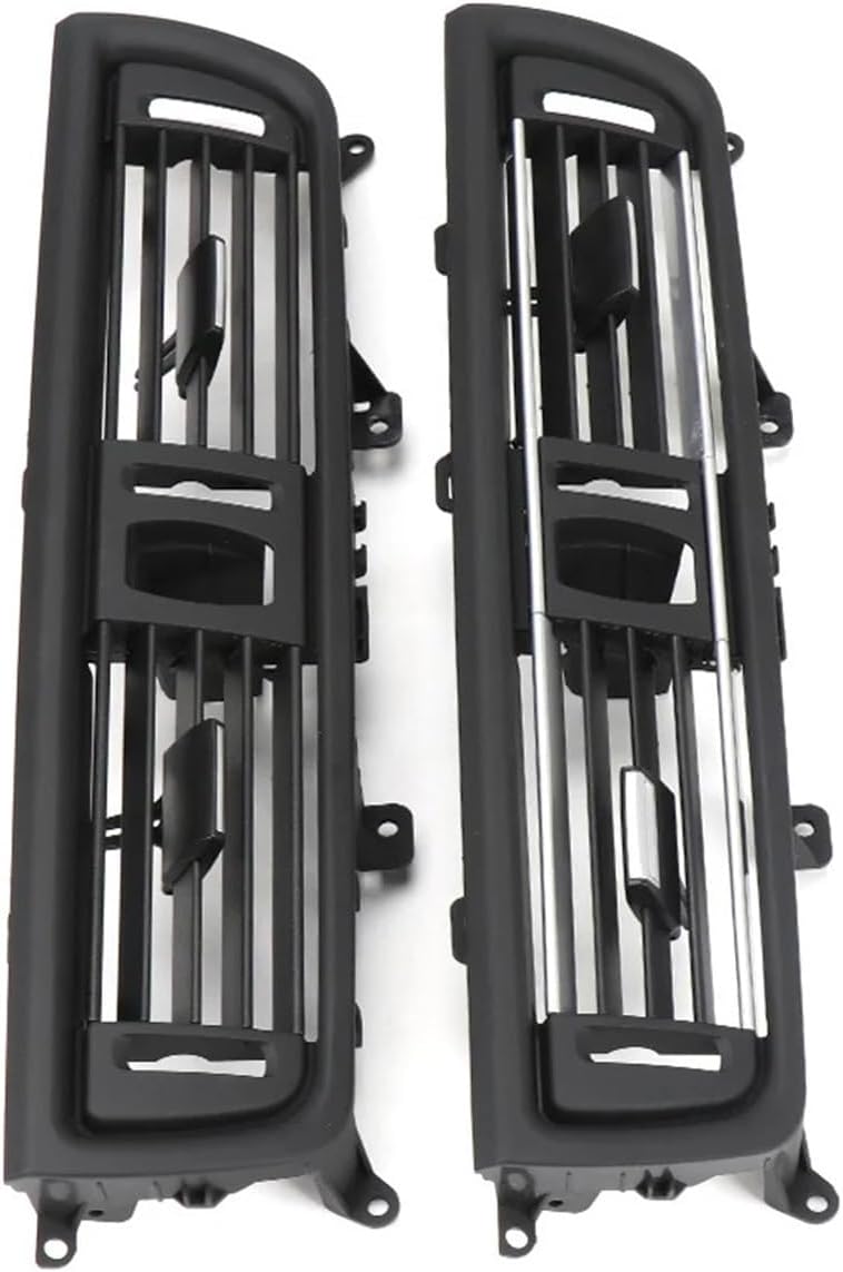 Front Console Central Air Conditioner AC Vent Grille | Compatible With BMW 5 Series F10 F11 520i 523i 525i 528i 535i 64229166885 64229209136(Black Model A)