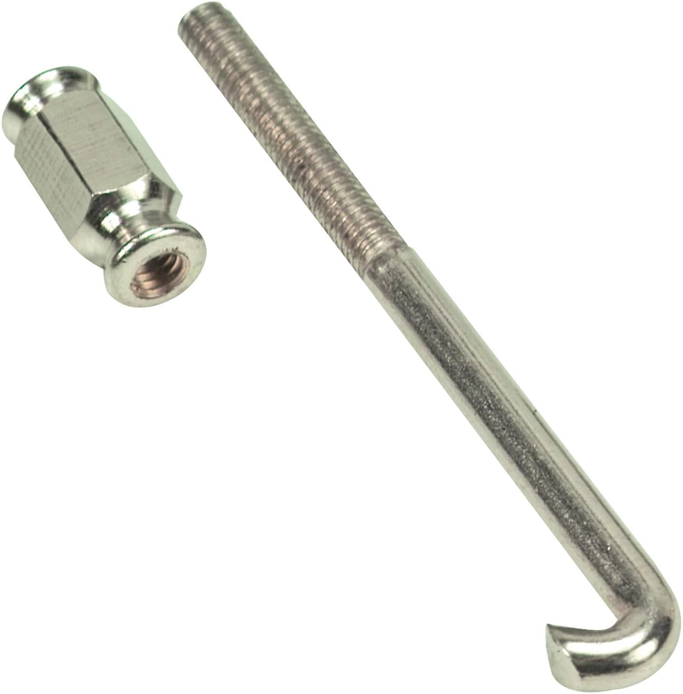Golden Gate P-40 Bracket Hook and Nut Set - Nickel-Plated Brass