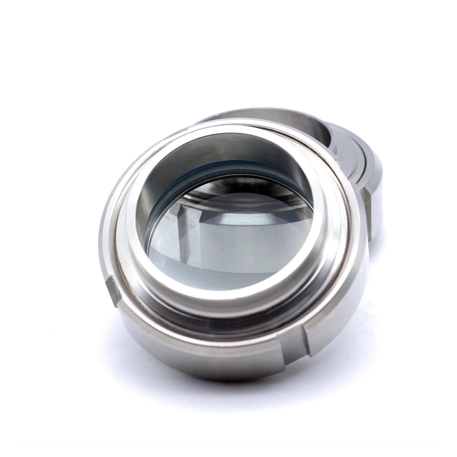 QMIQXIWS SS304 Stainless Steel Tube Outer Diameter 25mm-159mm Viewing Lens Diopter Circular Viewing Lens Welded Joint(51mm)