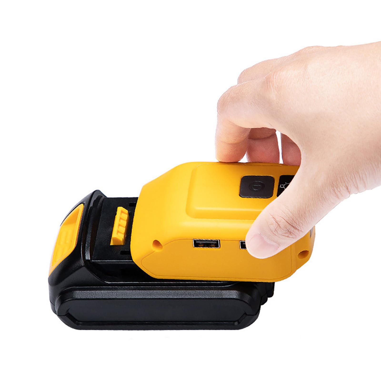 Adaptateur chargeur avec interface USB pour Dewalt 14,4 V vers 20 V Max XR Adaptateur de batterie au lithium