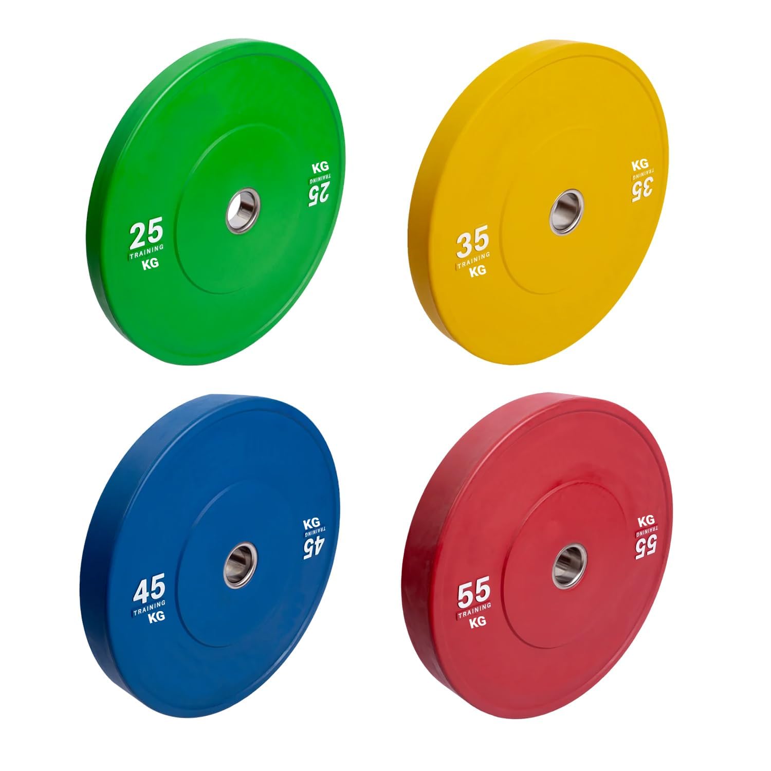 MUNDET WALA 25KG Pair of Color Bumper Rubber Plates 2Inch/50MM