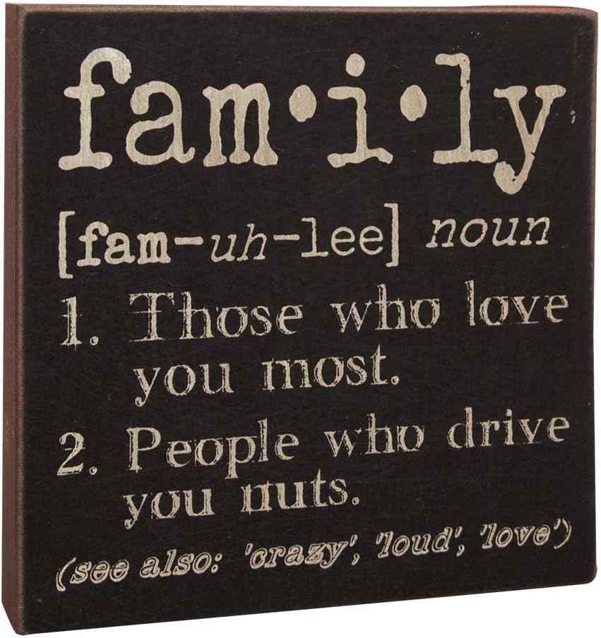 Hearthside Collection The Definition of Family - Decorative Wood Sign 6-in x 6-in
