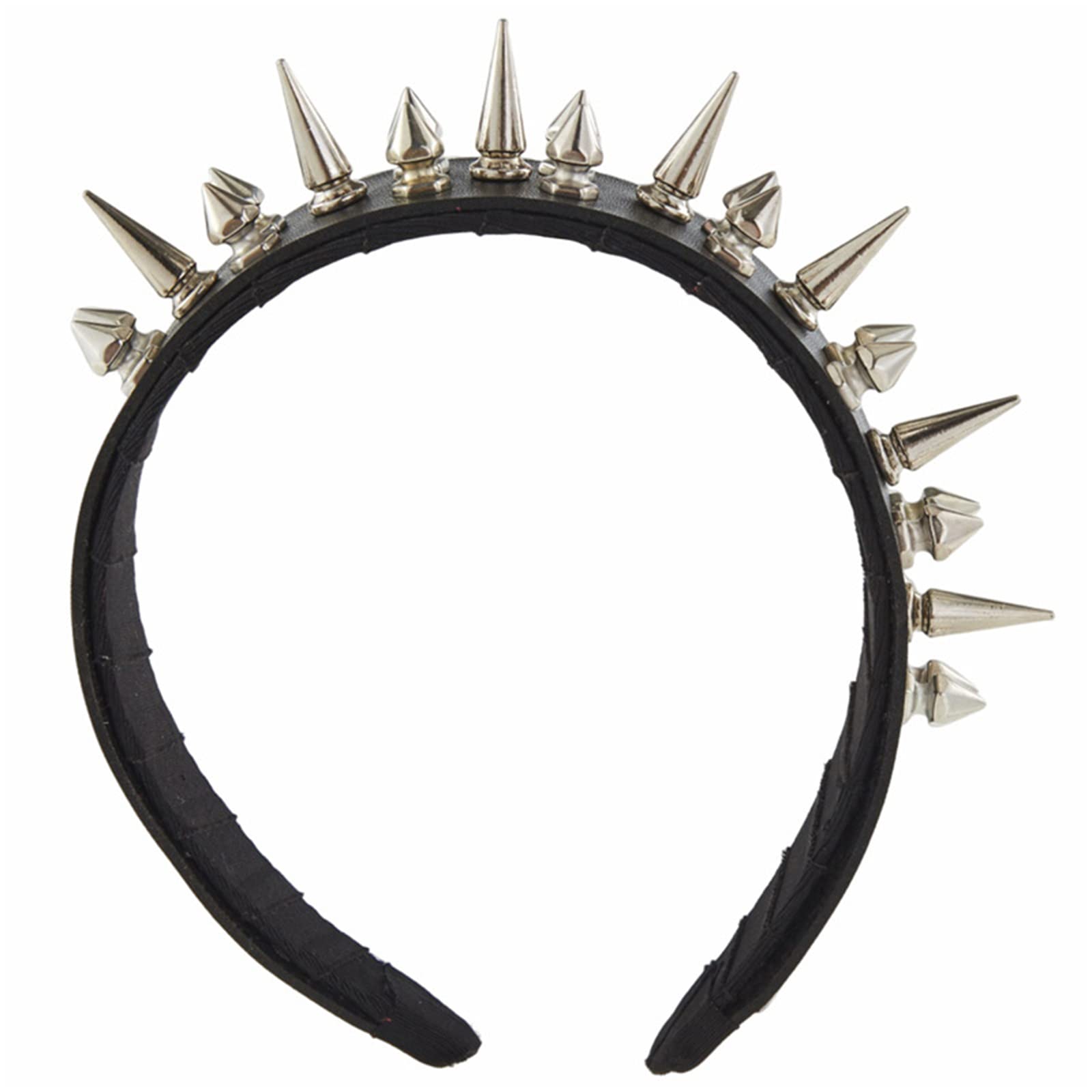 Amazon.com : MinnowXY Spiked Headband Tiaras Leather Spiked 