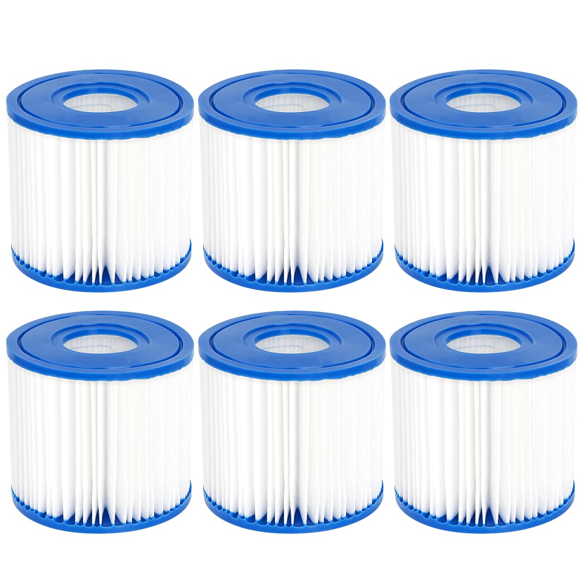 WuYan 6 filtros para POOLPURE Summer Escapes Filter Tipo D, Summer Waves P57100102, para SFS-350 RP-350 RP-400 RP-600 RX-600…