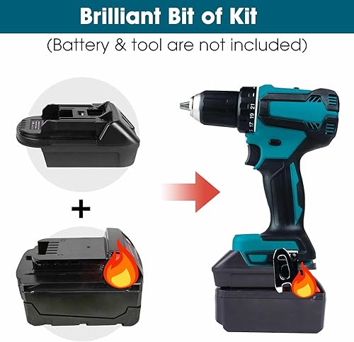 Miniatura 4 de EID Adaptador DM18M para herramienta Makita para batería Dewalt 20 V 60 V, también para Milwaukee M18 18 V convertidor de batería para Makita