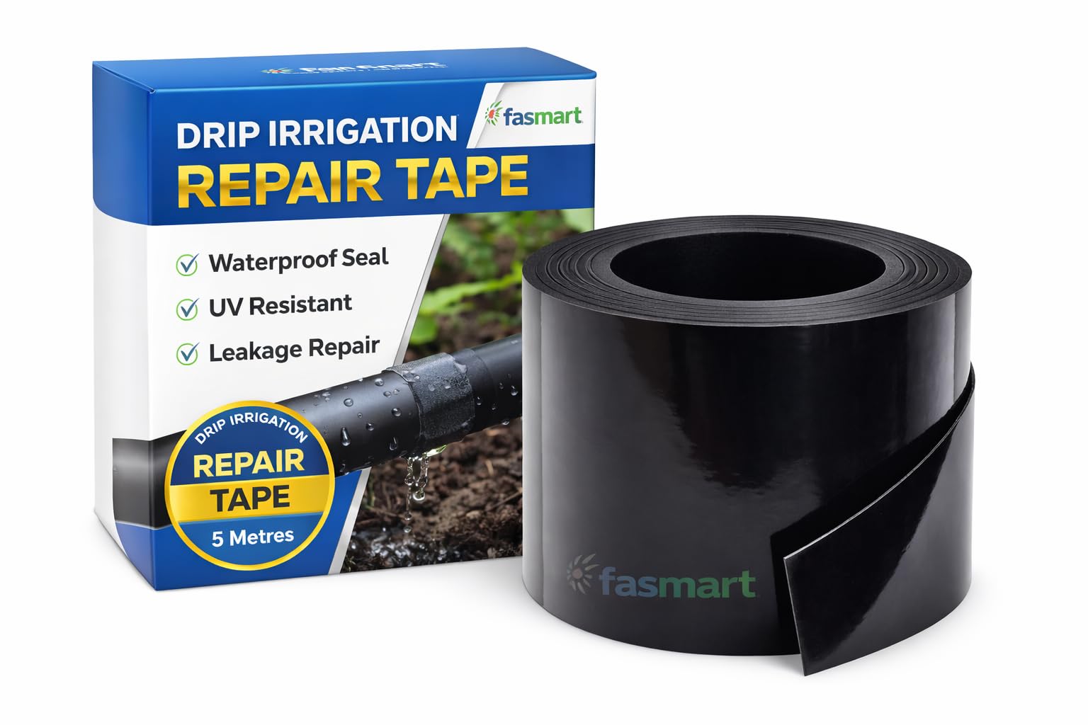 Drip Irrigation Tape Water Tube Supply Pipe Line Leakage Seal Repair pck of 1-image-28