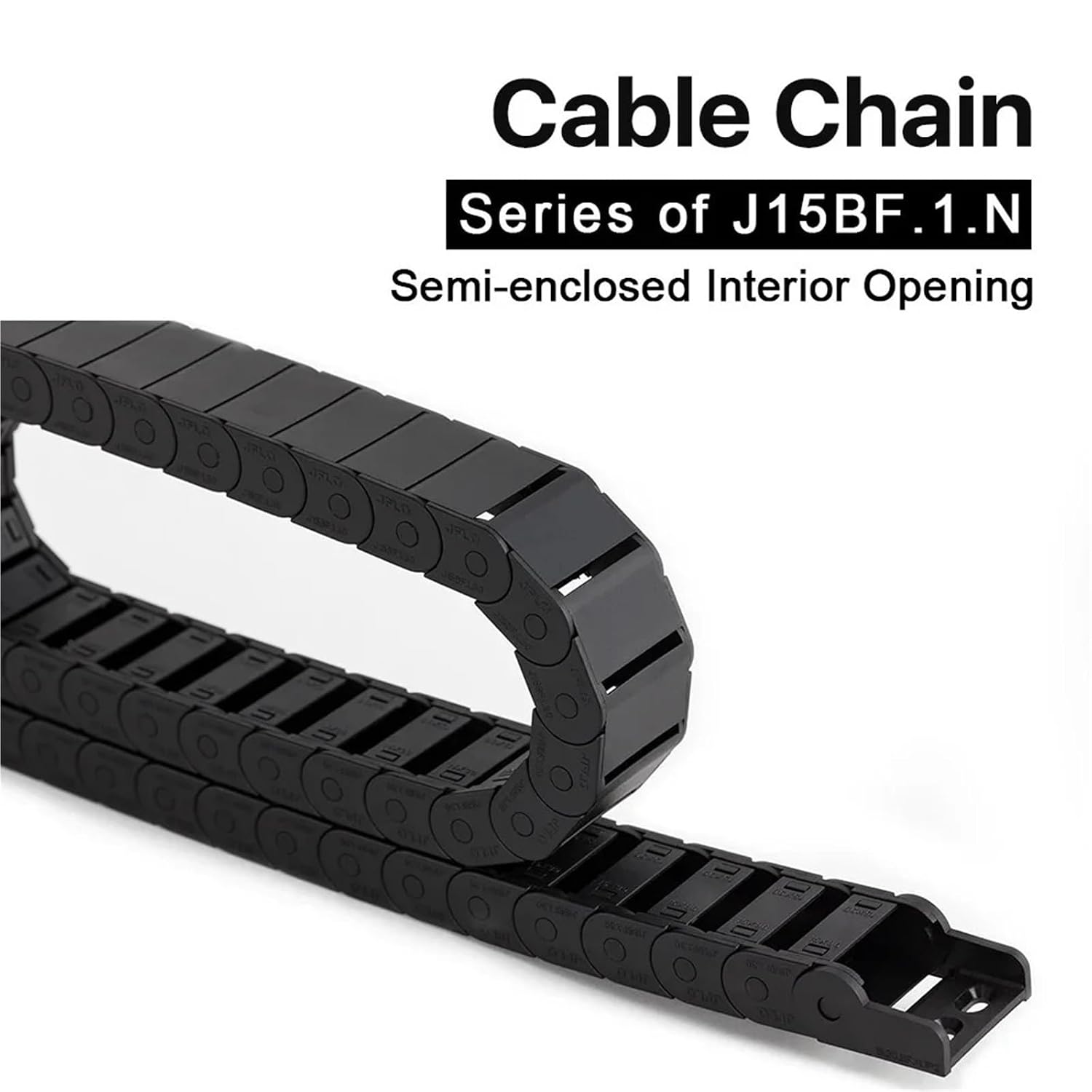 Cable Chain Semi-Enclosed Interior Opening 15x15 15x20 15x30 Drag Plastic Towline Transmission Machine Accessories(28mm,15x15 mm)